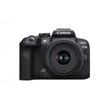 Canon EOS R10 + RF-S 18-45mm F4.5-6.3 IS STM veidrodinis fotoaparatas 24.2 MP CMOS 6000 x 4000 juodas