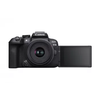 Canon EOS R10 + RF-S 18-45mm F4.5-6.3 IS STM veidrodinis fotoaparatas 24.2 MP CMOS 6000 x 4000 juodas