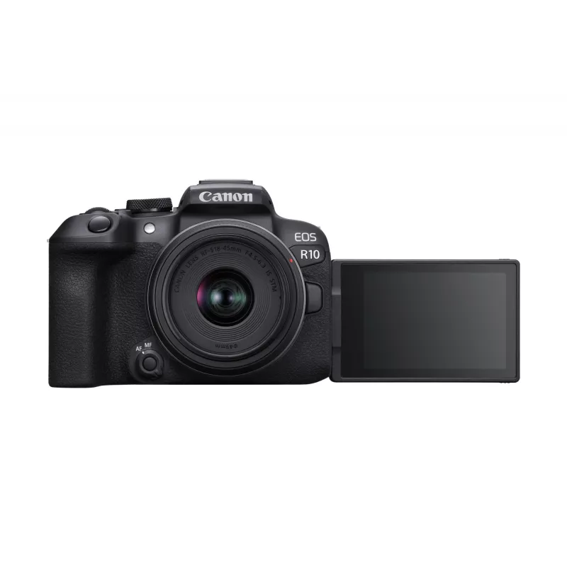 Canon EOS R10 + RF-S 18-45mm F4.5-6.3 IS STM veidrodinis fotoaparatas 24.2 MP CMOS 6000 x 4000 juodas