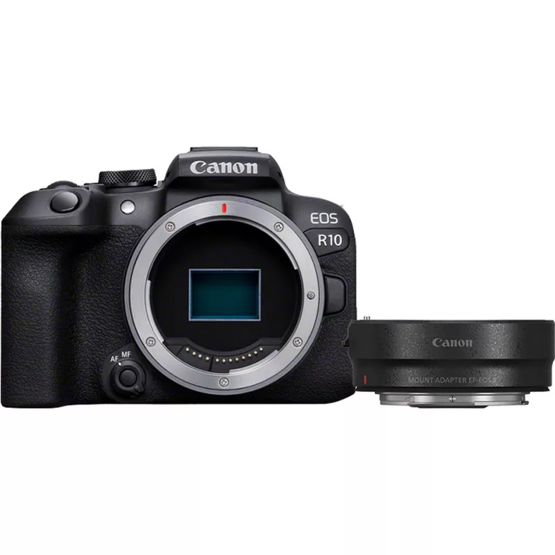 Canon EOS R10 + RF-S 18-45mm F4.5-6.3 IS STM veidrodinis fotoaparatas 24.2 MP CMOS 6000 x 4000 juodas
