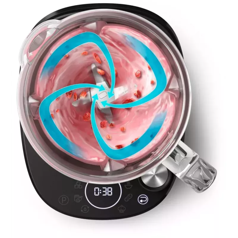 Stalinis blenderis Philips 7000 serija HR3760/00 Juodas Metalinis
