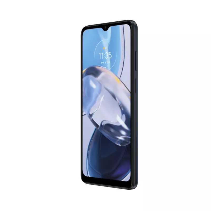 Motorola moto e22 16.5 cm (6.5 colio) hibridinis Dual SIM išmanusis telefonas, Android 12, 4G, USB Type-C, 3 GB RAM, 32 GB atminties, 4020 mAh, juodas