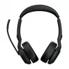 Jabra Evolve2 55 - Link380a MS Stereo, belaidis, biurui/skambučių centrui, 20 – 20000 Hz, 130 g, ausinės, juodos