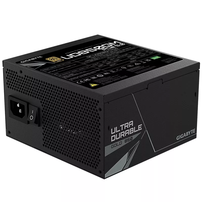 GIGABYTE GP-UD850GM PG5 maitinimo blokas 850 W 20+4 pin ATX ATX juodas