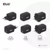 CLUB3D CAC-1913 kelioninis įkroviklis PPS 65W GaN technologija, trys prievadai (2x USB-C + USB-A), Power Delivery 3.0