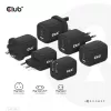 CLUB3D CAC-1913 kelioninis įkroviklis PPS 65W GaN technologija, trys prievadai (2x USB-C + USB-A), Power Delivery 3.0