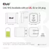 CLUB3D CAC-1913 kelioninis įkroviklis PPS 65W GaN technologija, trys prievadai (2x USB-C + USB-A), Power Delivery 3.0