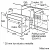 Įmontuojama elektrinė orkaitė Bosch Serie 2 HBF010BV1S — 66 L, sukamosios rankenėlės, halogeninis apšvietimas, A klasė, balta