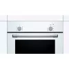 Įmontuojama elektrinė orkaitė Bosch Serie 2 HBF010BV1S — 66 L, sukamosios rankenėlės, halogeninis apšvietimas, A klasė, balta