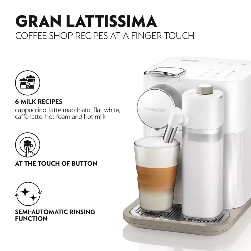 Kavos aparatas De’Longhi Lattissima One Nespresso Gran Lattissima, Sophisticated Darks