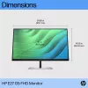 HP E27 G5 FHD Monitor, 68.6 cm (27 colių), 1920 x 1080 pikselių, Full HD, LCD, 5 ms, juodas