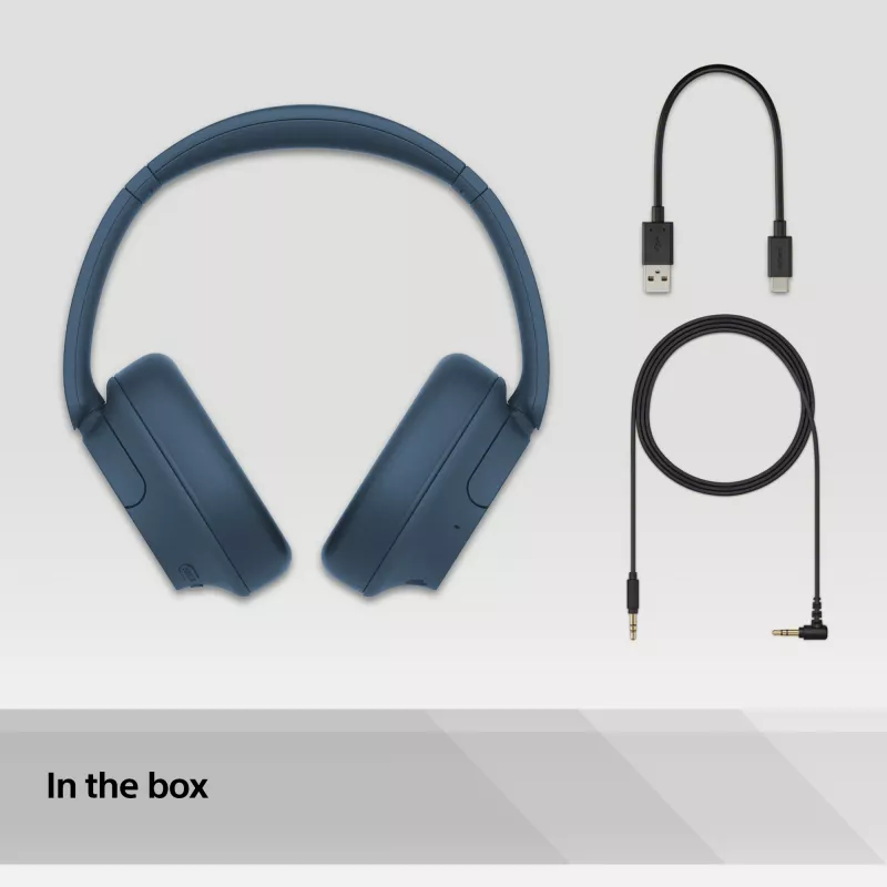 Sony WH-CH720N belaidžiai triukšmo slopinimo ausinių, mėlyni