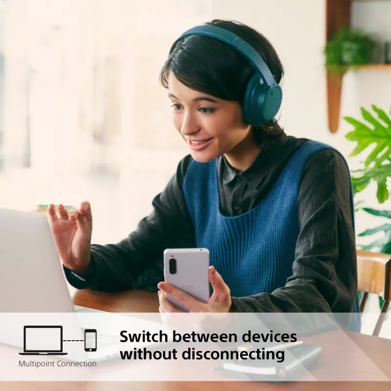 Sony WH-CH720N belaidžiai triukšmo slopinimo ausinių, mėlyni