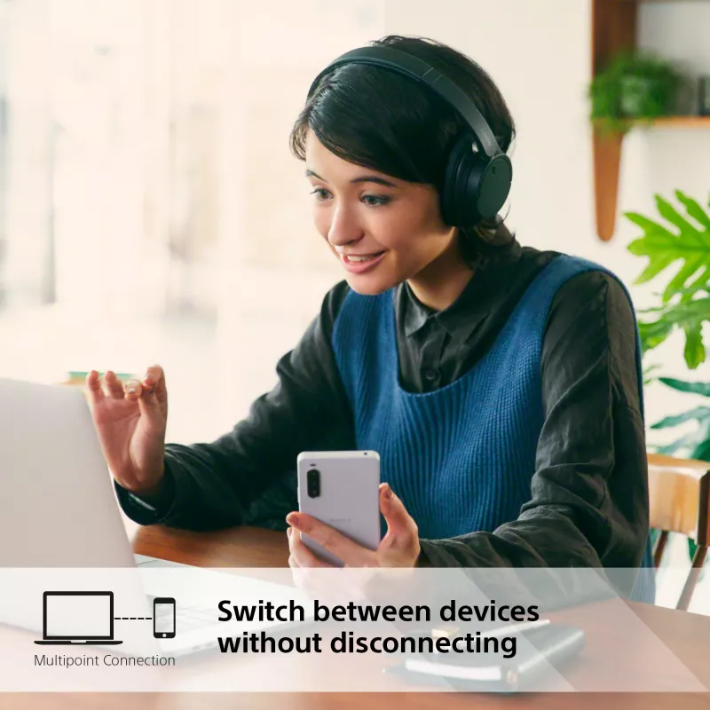 Sony WH-CH720N belaidės ausinės su triukšmo slopinimu, USB Type-C, Bluetooth, juodos