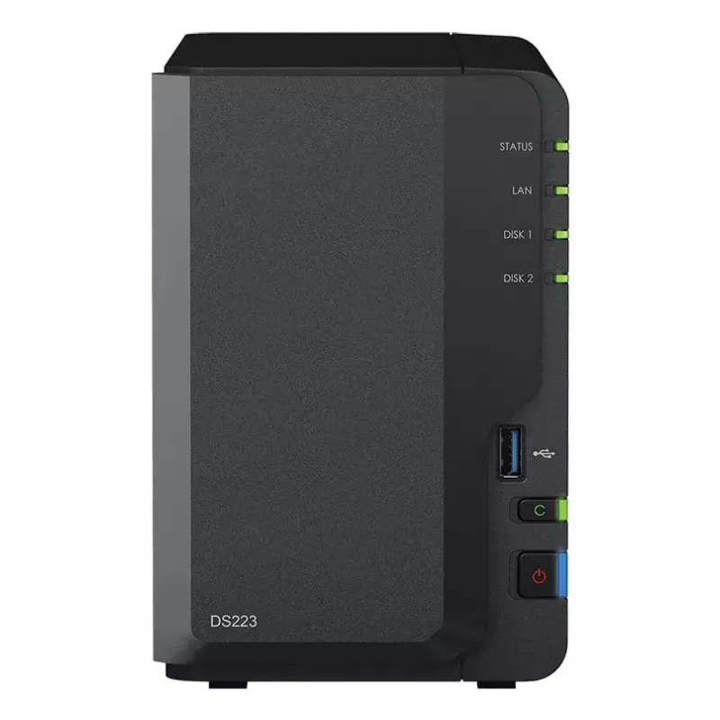 NAS Synology DiskStation DS223 darbalaukio RTD1619B 2 GB DDR4