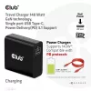CLUB3D Travel Charger 140 W GaN technologija, vienas USB Type-C prievadas, Power Delivery (PD) 3.1 palaikymas