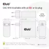 CLUB3D Travel Charger 140 W GaN technologija, vienas USB Type-C prievadas, Power Delivery (PD) 3.1 palaikymas