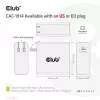 CLUB3D Travel Charger 140 W GaN technologija, vienas USB Type-C prievadas, Power Delivery (PD) 3.1 palaikymas