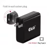 CLUB3D Travel Charger 140 W GaN technologija, vienas USB Type-C prievadas, Power Delivery (PD) 3.1 palaikymas