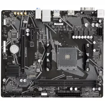 GIGABYTE A520M K V2 pagrindinė plokštė – palaiko AMD Ryzen 5000 serijos AM4 procesorius, iki 5100 MHz DDR4 (OC), PCIe Gen3 x4 M.2, GbE LAN, USB 3.2 Gen 1