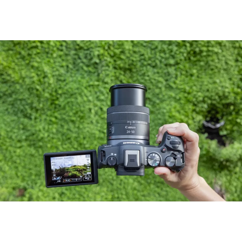 Canon EOS R8 + RF 24-50mm F4.5-6.3 IS STM komplektas, 24,2 MP, 6000 x 4000 pikselių, CMOS, 4K Ultra HD, liečiamasis ekranas, juoda