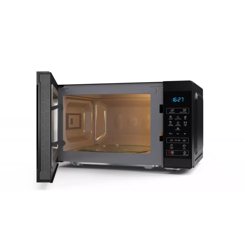 Sharp YC-MS02E-B juoda mikrobangų krosnelė Solo, ant stalviršio, 20 L, 800 W
