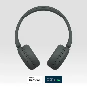 Sony WH-CH520 belaidės ausinės ant galvos, juodos