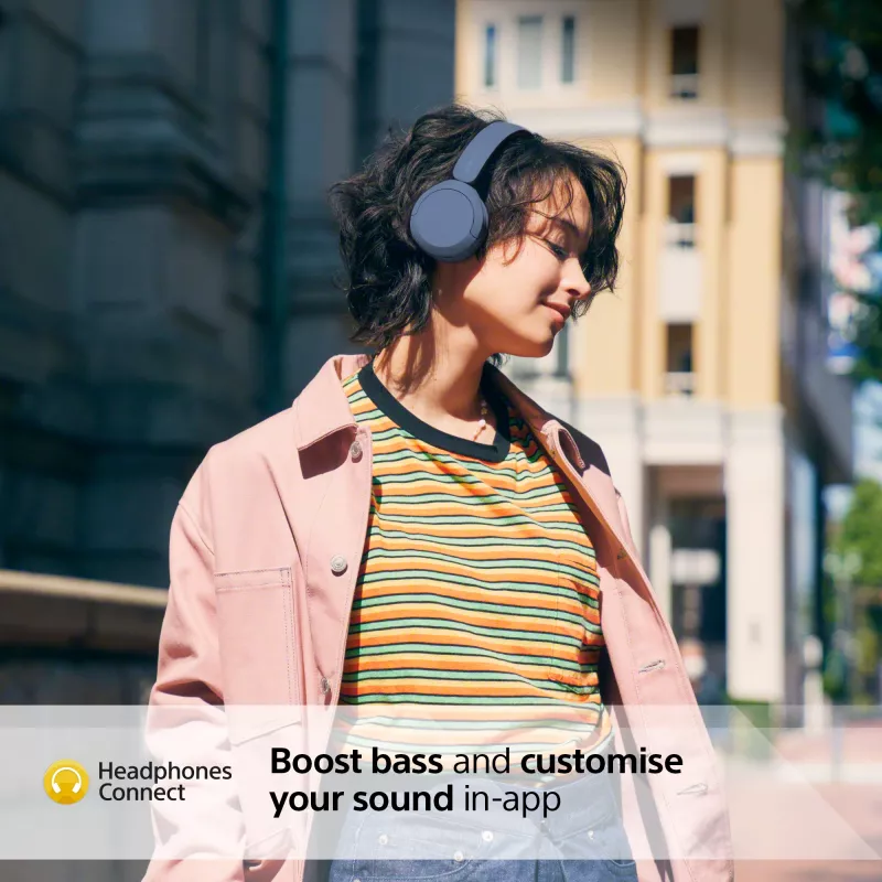Sony WH-CH520 belaidės ausinės ant galvos, skambučiai/muzika, USB Type-C, Bluetooth, mėlyna