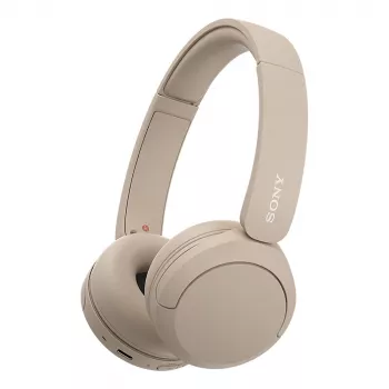 Sony WH-CH520 Belaidės ausinės ant galvos, skambučiams/muzikai, USB Type-C, Bluetooth, įkrovimo stovelis, kreminė