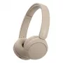 Sony WH-CH520 Belaidės ausinės ant galvos, skambučiams/muzikai, USB Type-C, Bluetooth, įkrovimo stovelis, kreminė