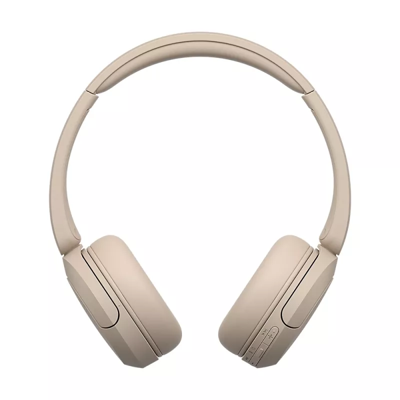 Sony WH-CH520 Belaidės ausinės ant galvos, skambučiams/muzikai, USB Type-C, Bluetooth, įkrovimo stovelis, kreminė