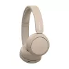 Sony WH-CH520 Belaidės ausinės ant galvos, skambučiams/muzikai, USB Type-C, Bluetooth, įkrovimo stovelis, kreminė