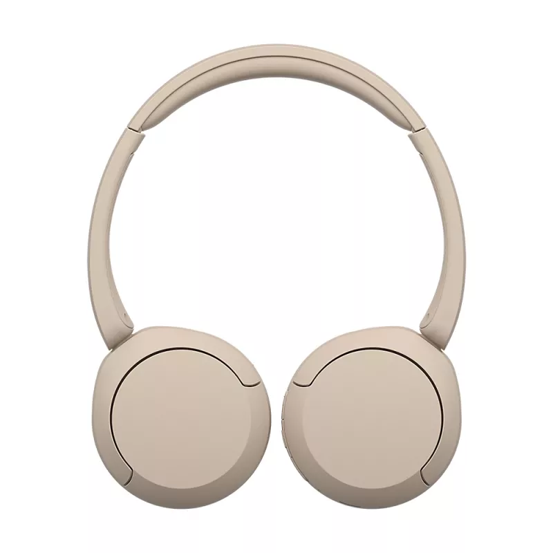 Sony WH-CH520 Belaidės ausinės ant galvos, skambučiams/muzikai, USB Type-C, Bluetooth, įkrovimo stovelis, kreminė