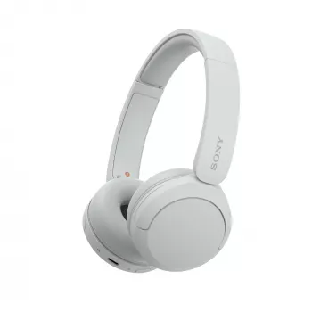 Ausinės Sony WH-CH520 belaidės ant ausų, Bluetooth 5.2, 50 h grojimas, USB-C įkrovimas, baltos