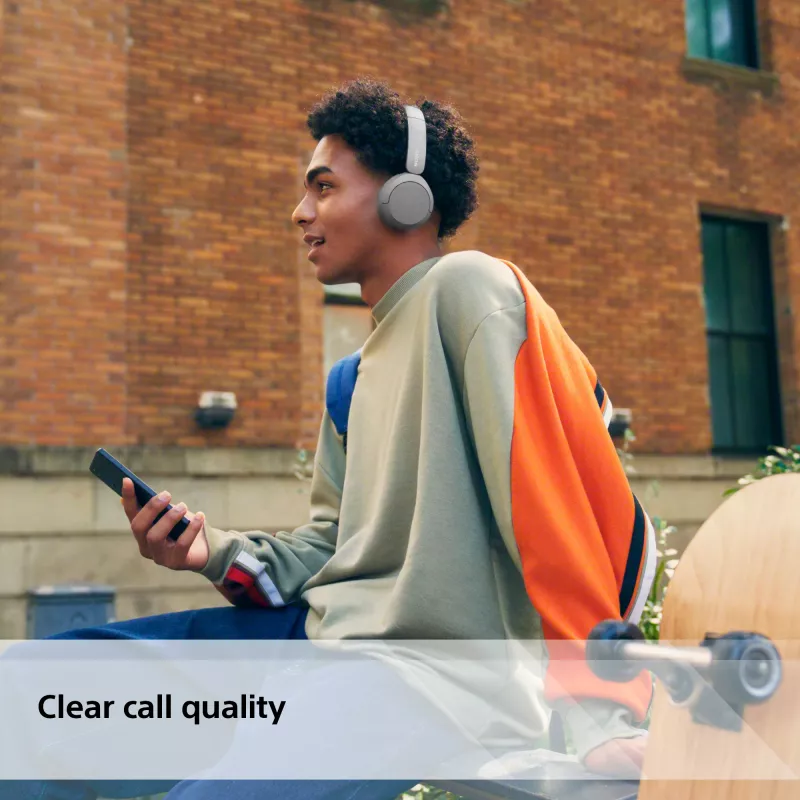 Ausinės Sony WH-CH520 belaidės ant ausų, Bluetooth 5.2, 50 h grojimas, USB-C įkrovimas, baltos