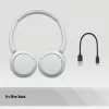 Ausinės Sony WH-CH520 belaidės ant ausų, Bluetooth 5.2, 50 h grojimas, USB-C įkrovimas, baltos