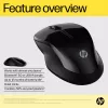 HP 250 Dual Mouse, ambidekstrinė, Bluetooth + USB-A, 1600 DPI, juoda