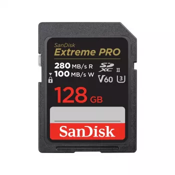 WESTERN DIGITAL SanDisk PRO 128GB V60 UHS-II SD kortelė 280/100MB/s V60 C10 UHS-II