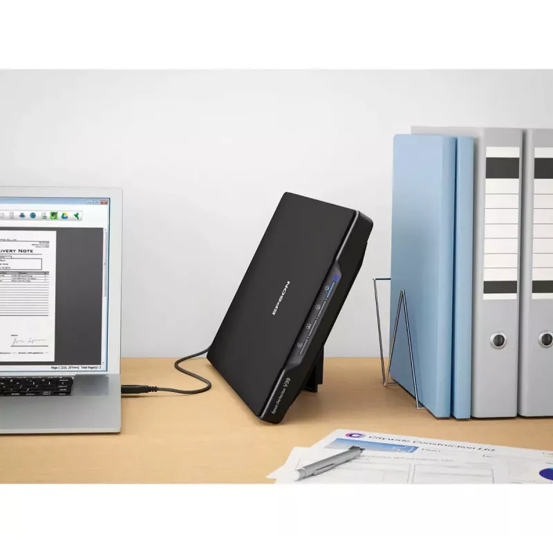 Plokščiasis skaitytuvas Epson Perfection V39II – A4, 4800 x 4800 DPI, CIS, maitinamas per USB, juodas