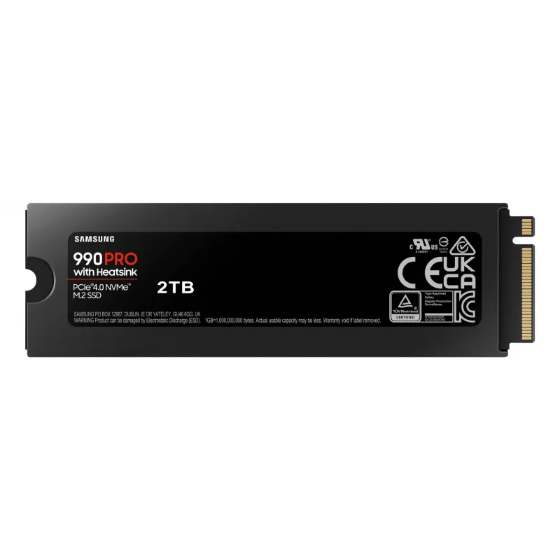 SSD disk Samsung 990 PRO su radiatoriumi 2000 GB M.2 2280 M.2 NVMe MZ-V9P2T0CW