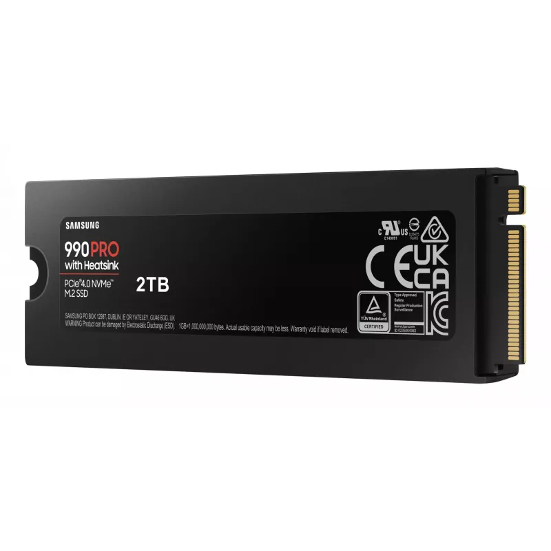 SSD disk Samsung 990 PRO su radiatoriumi 2000 GB M.2 2280 M.2 NVMe MZ-V9P2T0CW