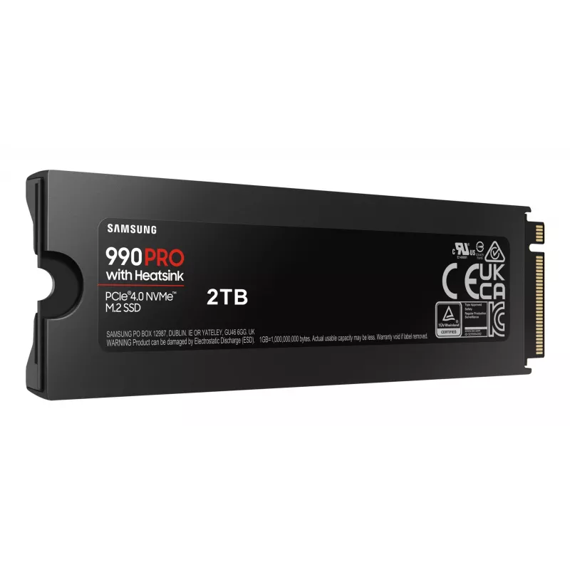 SSD disk Samsung 990 PRO su radiatoriumi 2000 GB M.2 2280 M.2 NVMe MZ-V9P2T0CW