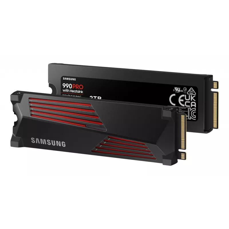 SSD disk Samsung 990 PRO su radiatoriumi 2000 GB M.2 2280 M.2 NVMe MZ-V9P2T0CW
