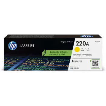 HP 220A geltonas originalus LaserJet tonerių kasetė, 1800 puslapių, geltona, 1 vnt.
