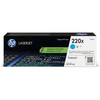 HP 220X žydros spalvos originalus LaserJet tonerio kasetė (TerraJet)