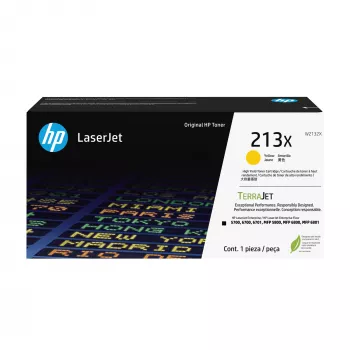 HP 213X High Yield Yellow Original LaserJet Toner kasetė, 6000 puslapių, geltona, 1 vnt.