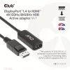 CLUB3D CAC-1088 DisplayPort 1.4 į HDMI 4K120Hz/8K60Hz HDR aktyvus adapteris (M/F)