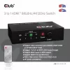 Club3D CSV-1381 HDMI jungiklis 3 į 1, 8K60Hz/4K120Hz