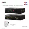 Club3D CSV-1381 HDMI jungiklis 3 į 1, 8K60Hz/4K120Hz