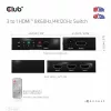 Club3D CSV-1381 HDMI jungiklis 3 į 1, 8K60Hz/4K120Hz